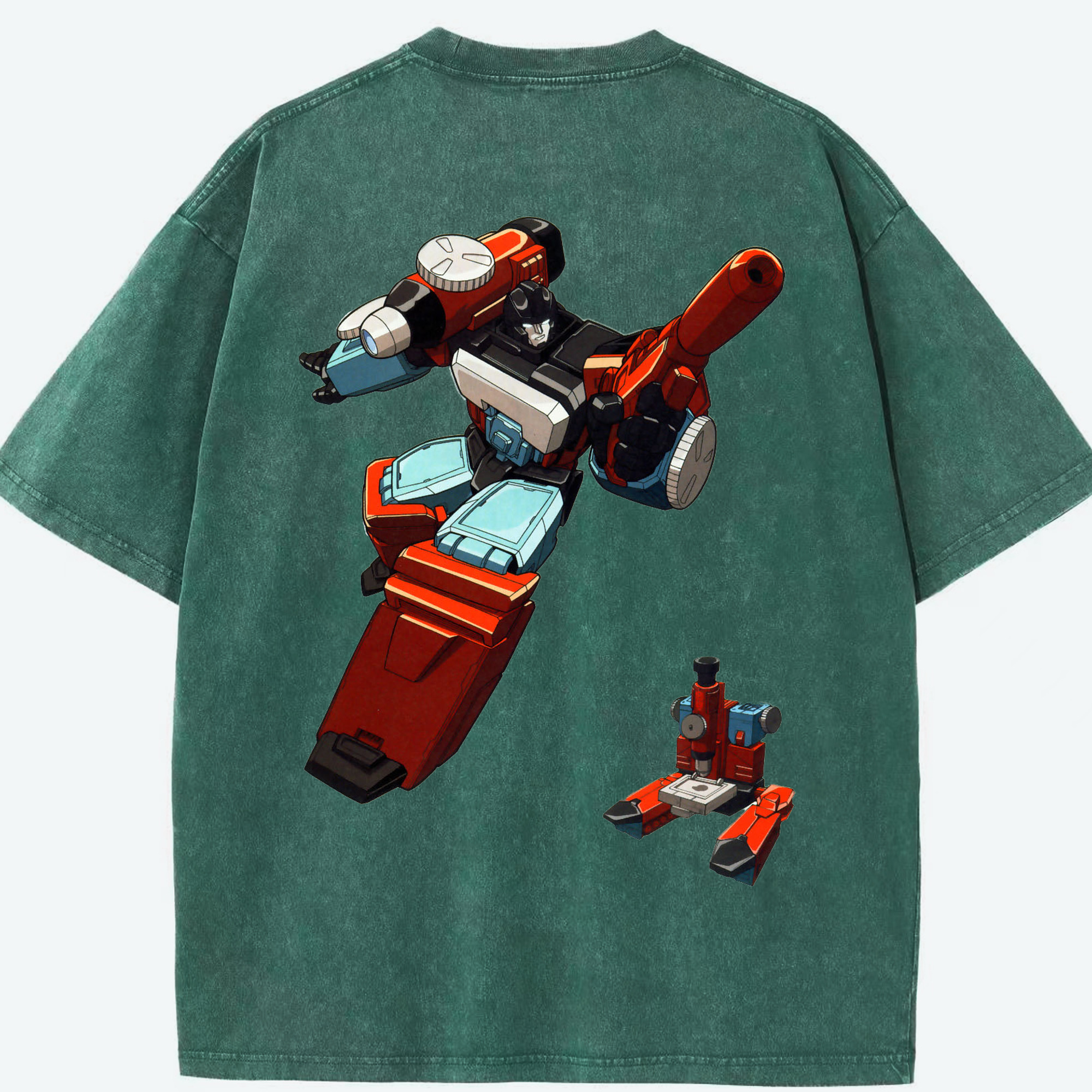 （画像用）  綿100% ヴィンテージ風 半袖Tシャツ（背面プリント）
